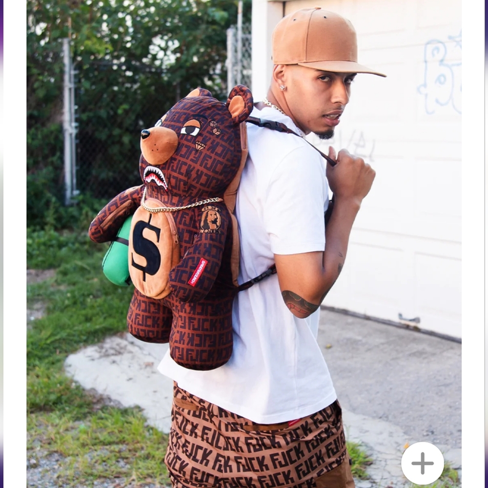 OFFENDED MONEYBEAR TEDDYBEAR BACKPACK By Sprayground - Picture 6 of 6